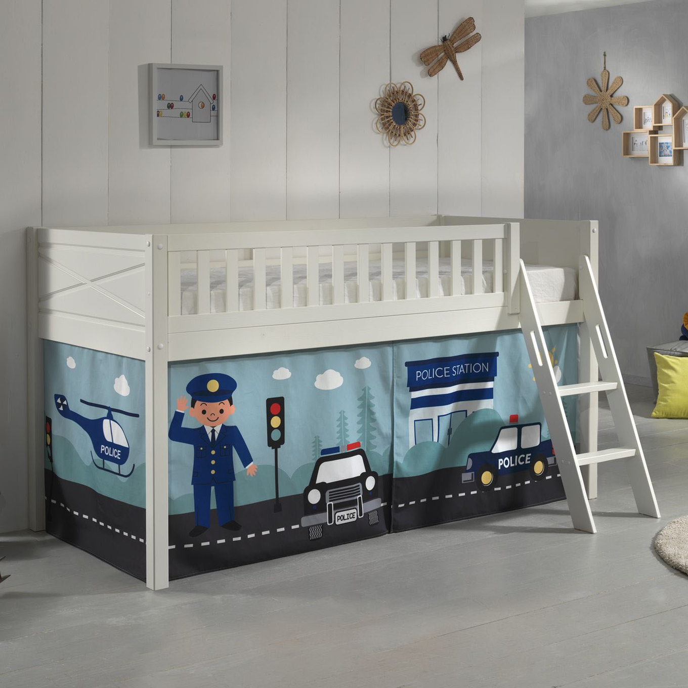 Halbhohes Bett Scott Police 2
