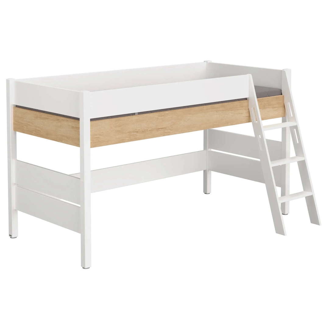 Halbhohes Bett Kira Nebraska mit Schrägleiter, 120 x 200 cm 1