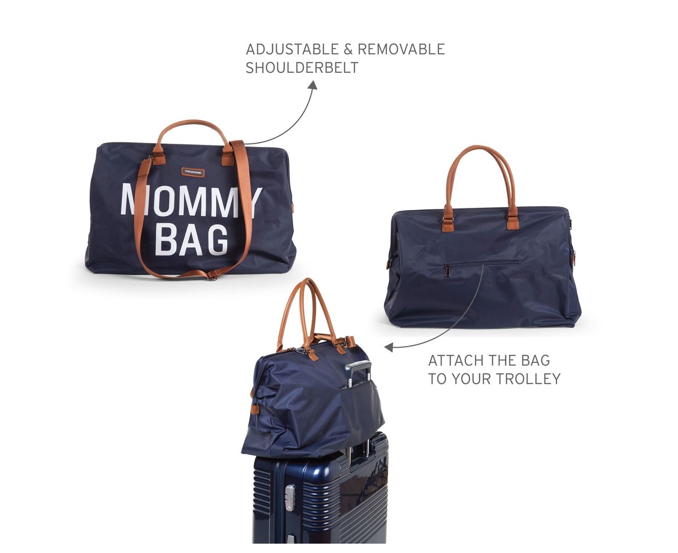 Mommy Bag Navy Weiss 10