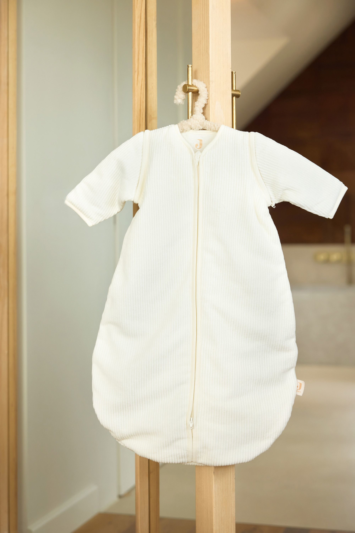Schlafsack mit abnehmbaren Ärmeln Weiss, 70 cm 7