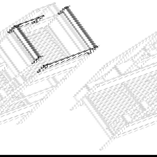 Sicherheitserhöhung geöffnet Seite & Front für Family Bett Weiss lasiert