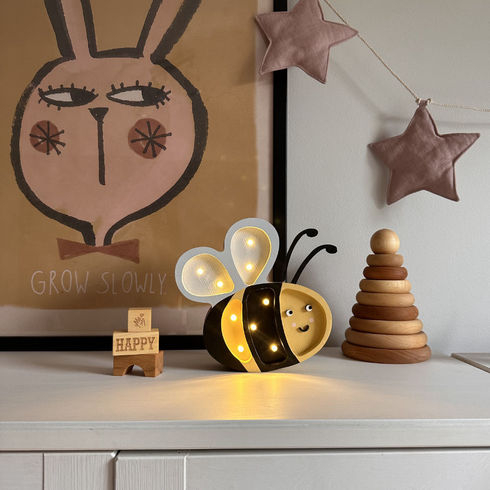 Nachtlampe Happy Biene #2