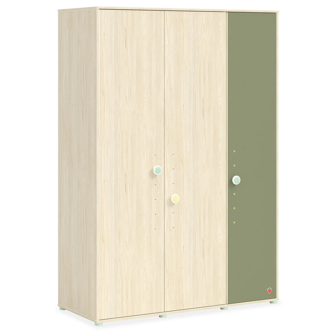 Kleiderschrank Montes Natur, 3-türig