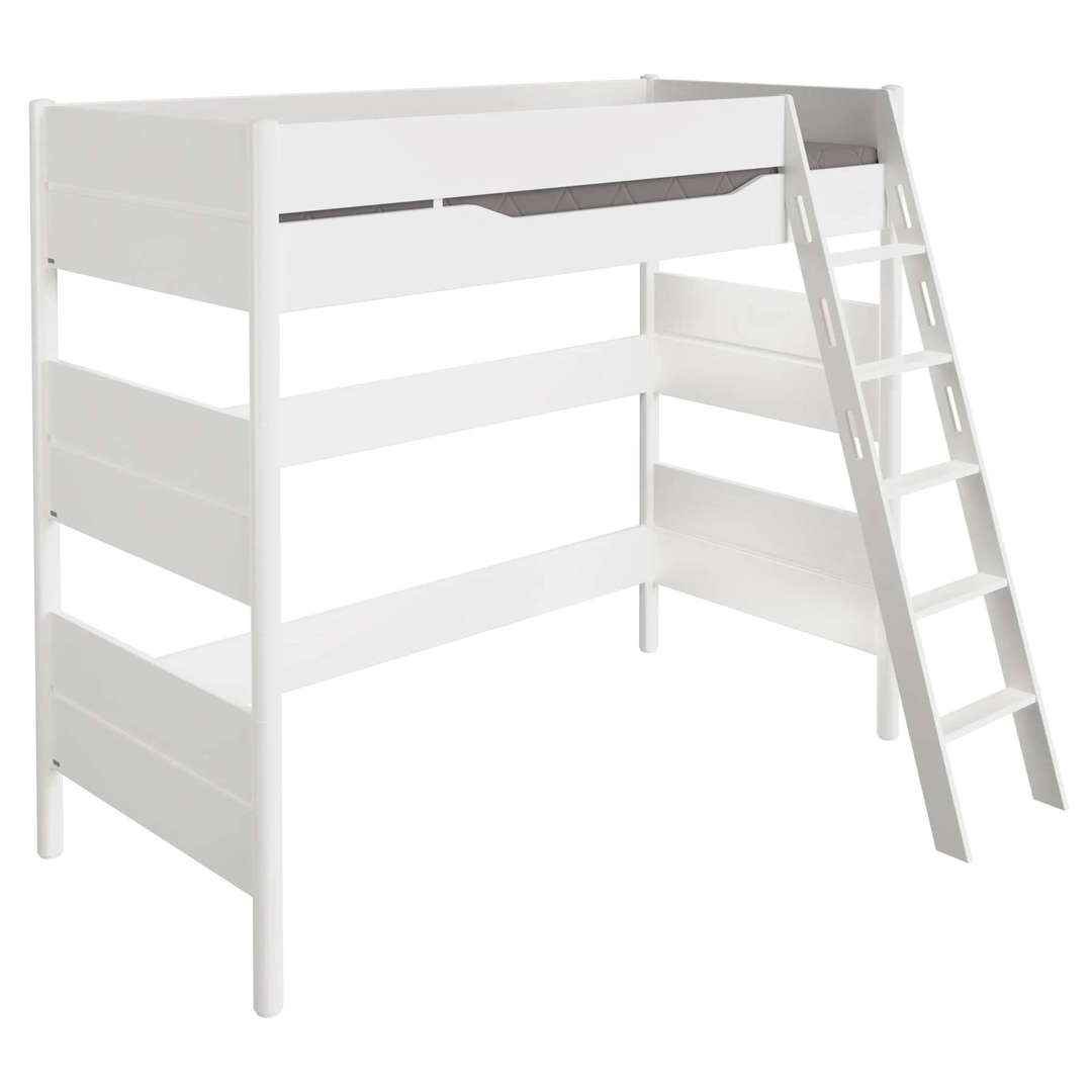 Hochbett Ylvie mit Schrägleiter, 90 x 200 cm 1