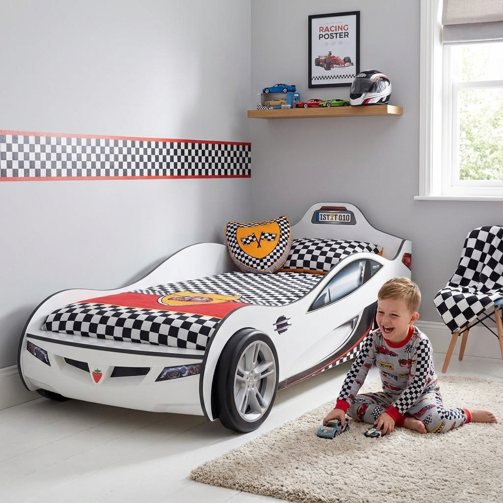 Autobett Coupe Weiss 6