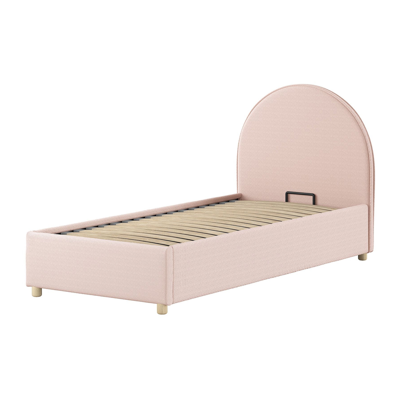 Bett Moon mit Stauraum Rosa, 90 x 200 cm 1