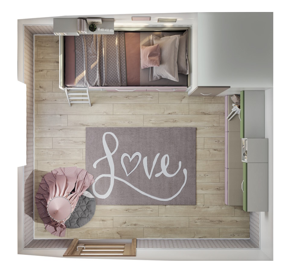 Kinderzimmer Bloom Love Set 9