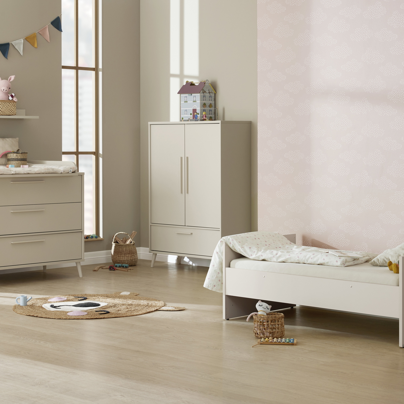 Kleiderschrank Eefje Tiny Cashmere Beige 3