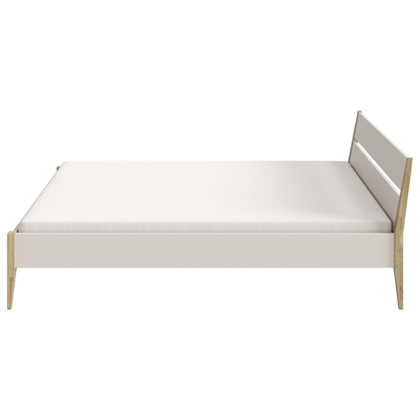 Bett Stiene Beige, 140 x 200 cm 5