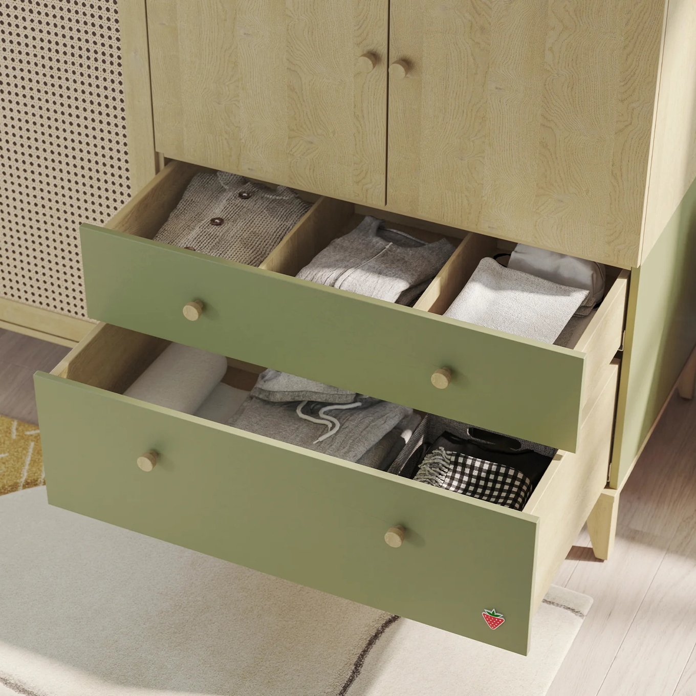 Kleiderschrank Loof 4-türig 4