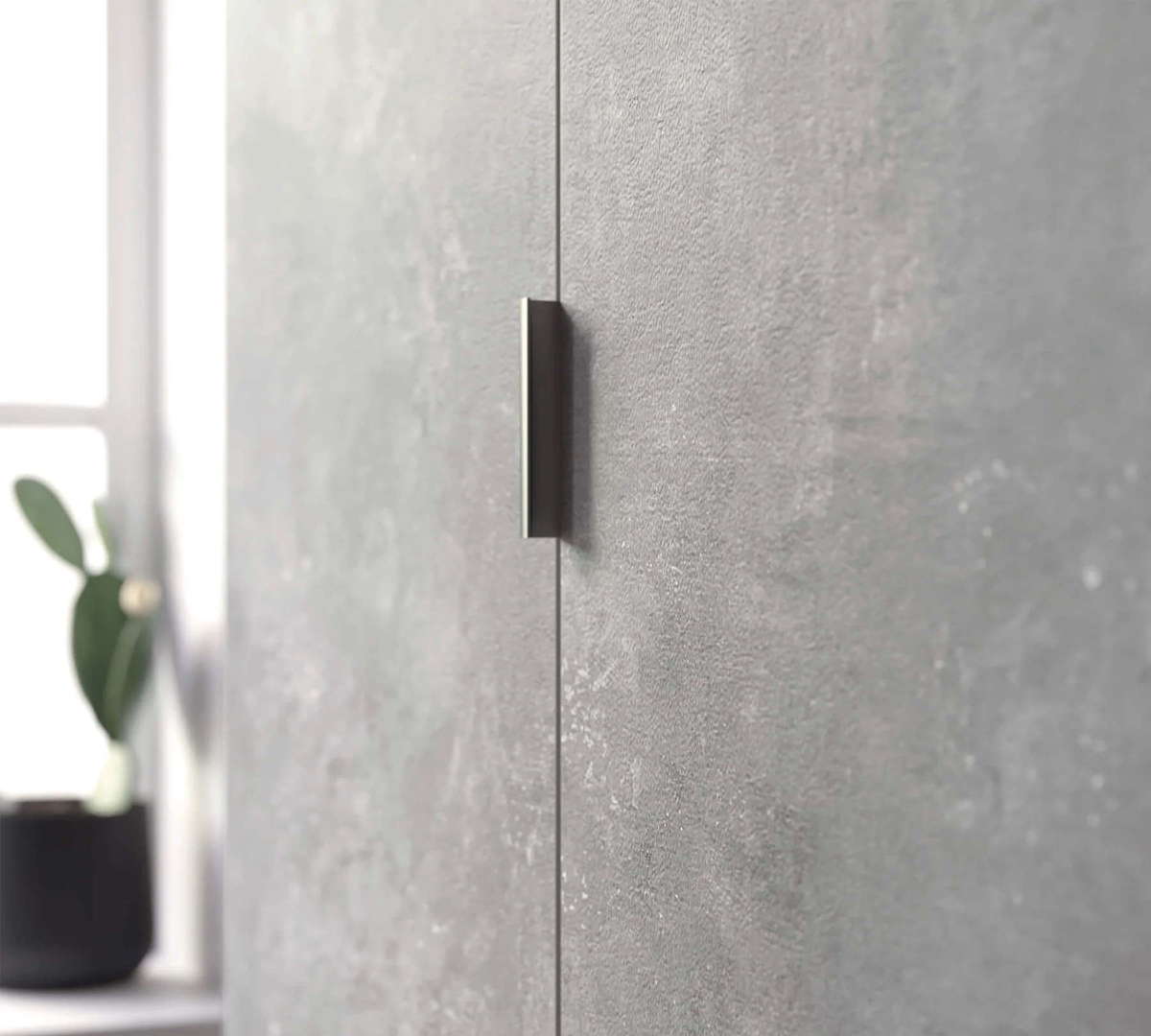 Kleiderschrank Space Gray 2-türig 6