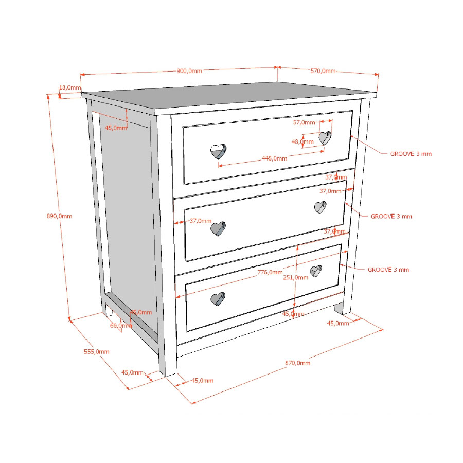 Wickelkommode Amori 5