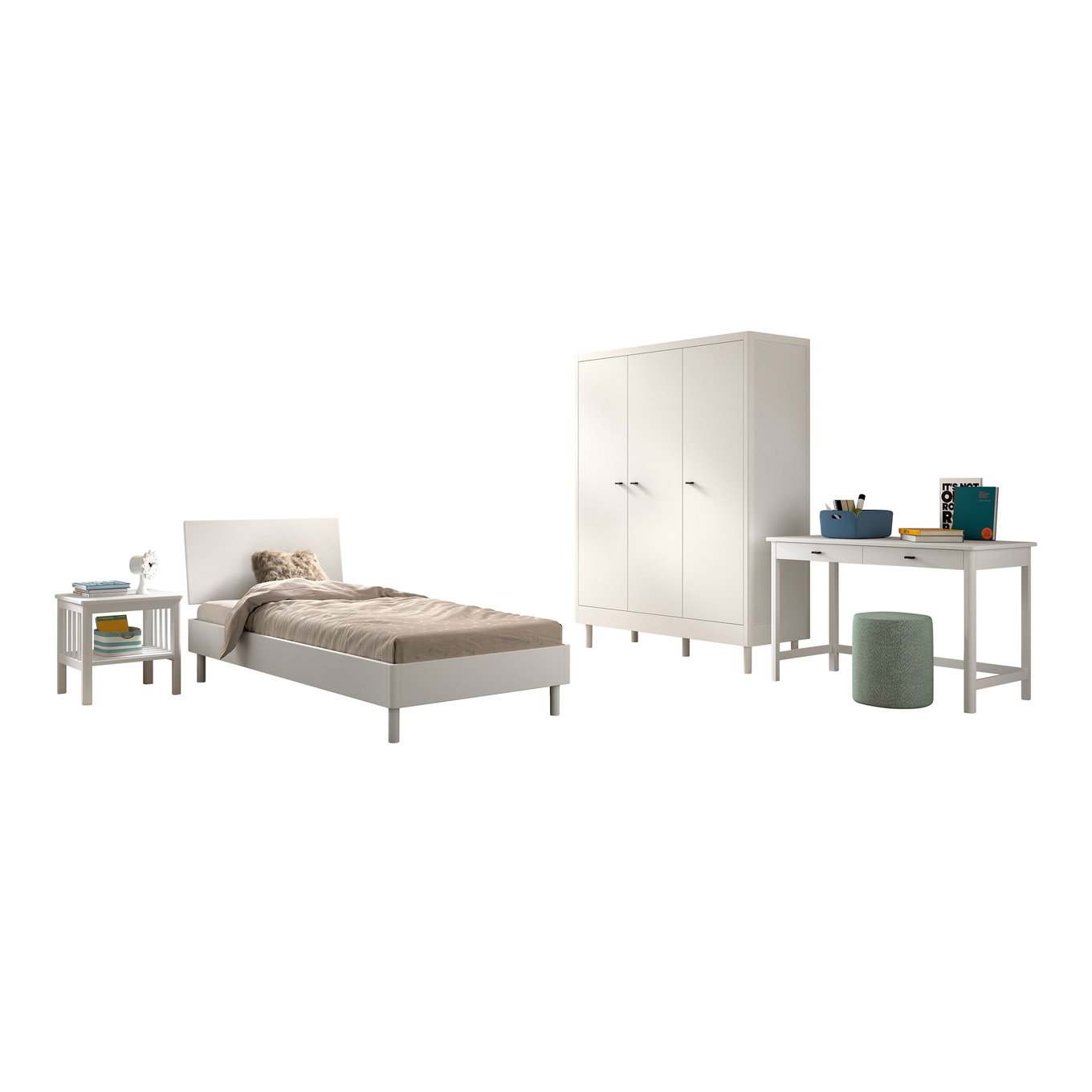 Kinderzimmer Forrest Buche 4-teilig Set F