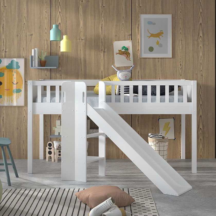 Halbhohes Bett Scott mit Rutsche #2