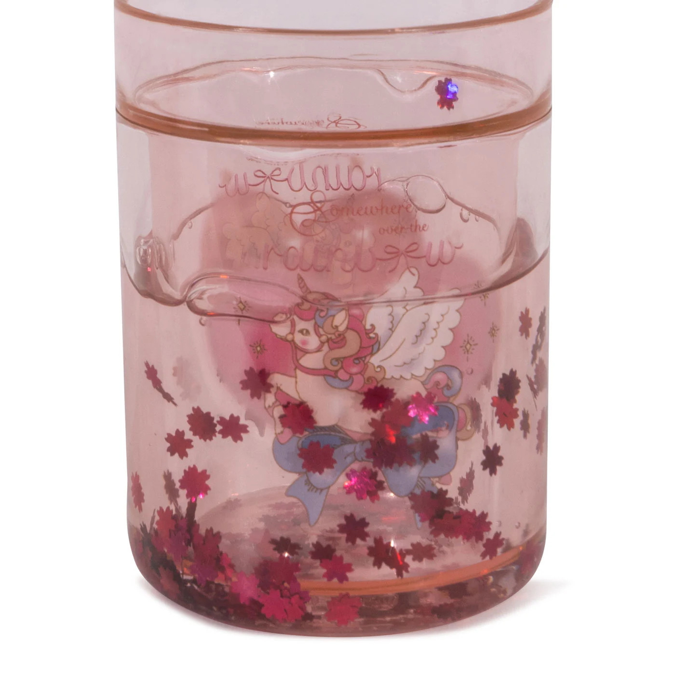 Becher 4er Set Pink mit Glitzer 4