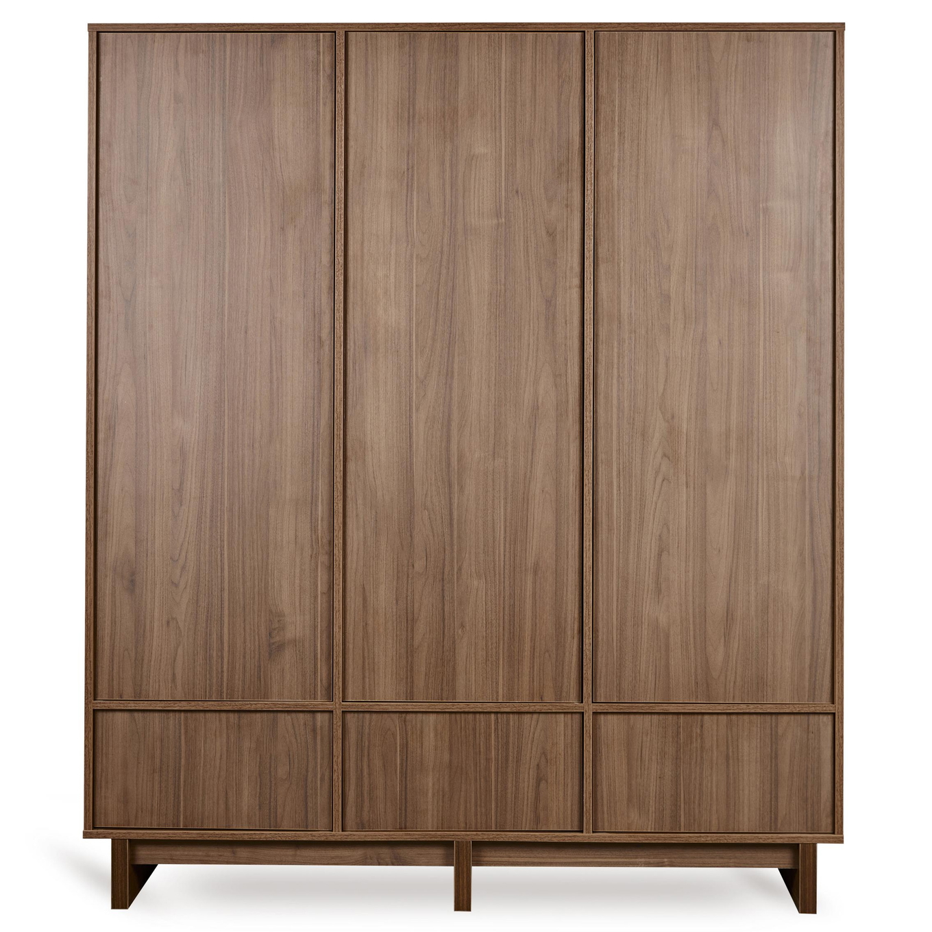 Kleiderschrank Kyo Braun, 3-türig