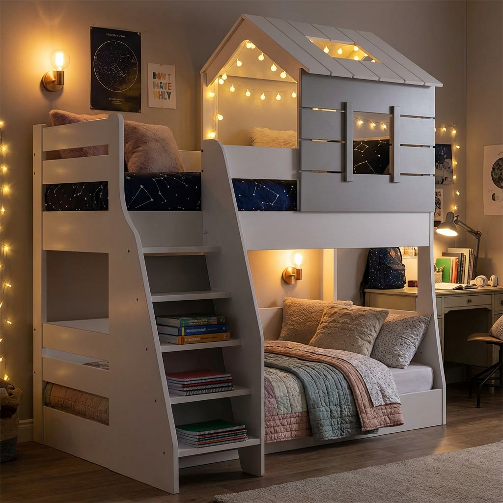 Etagenbett My House Weiss 3