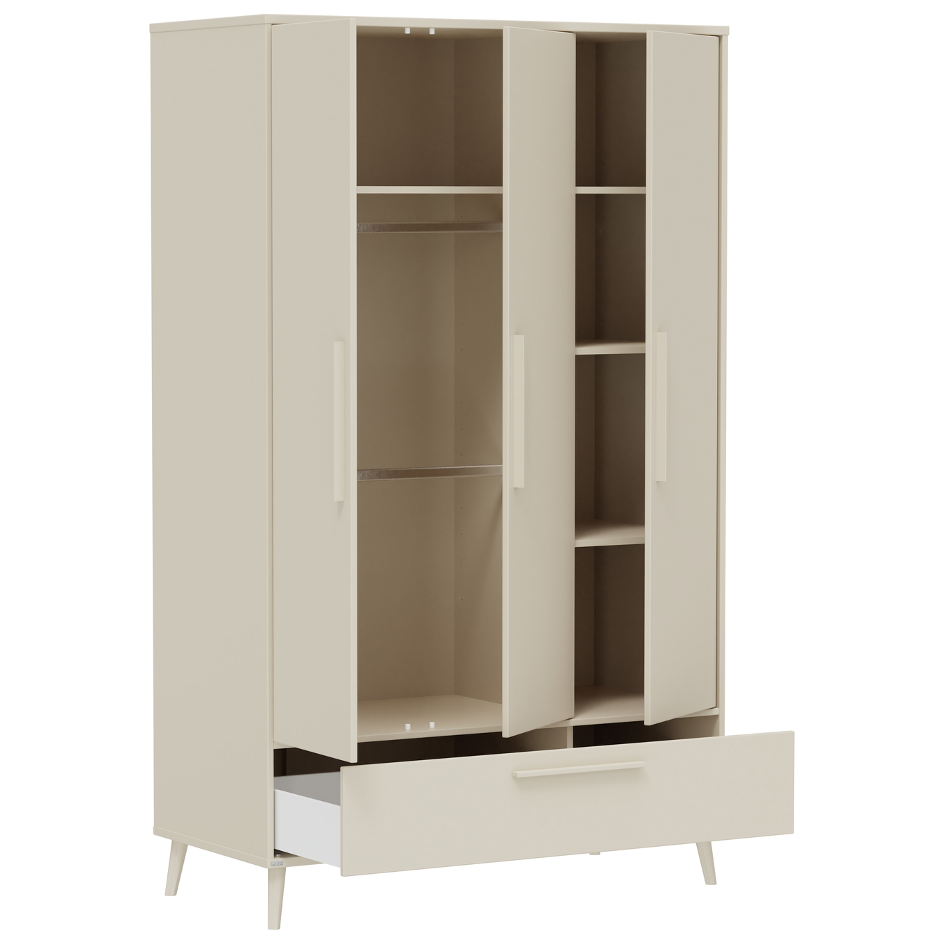 Kleiderschrank Eefje 3-türig, Cashmere Beige 6