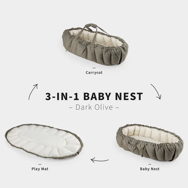 Babynest Dark Olive 3-in-1 14