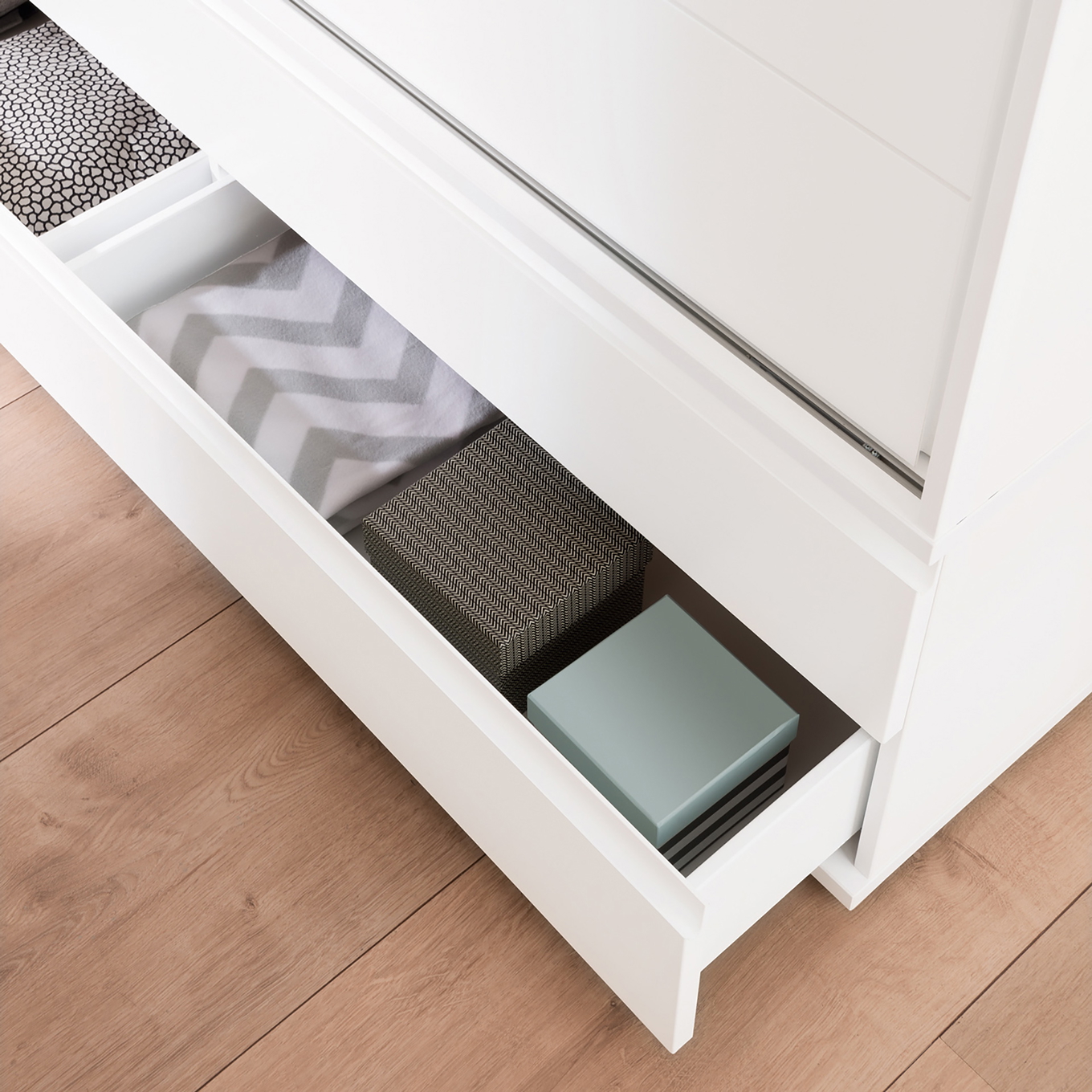 Kleiderschrank Fiona mit Schiebetür, Schmal 3