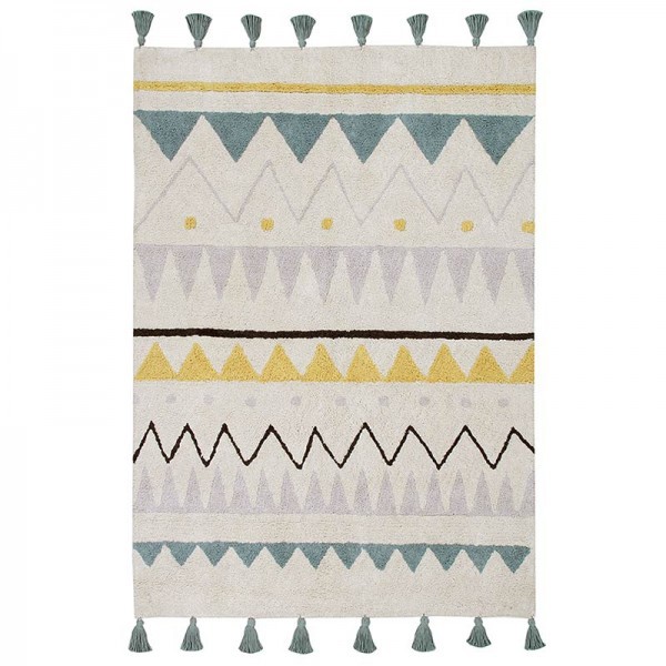 Teppich Azteca Blau, L