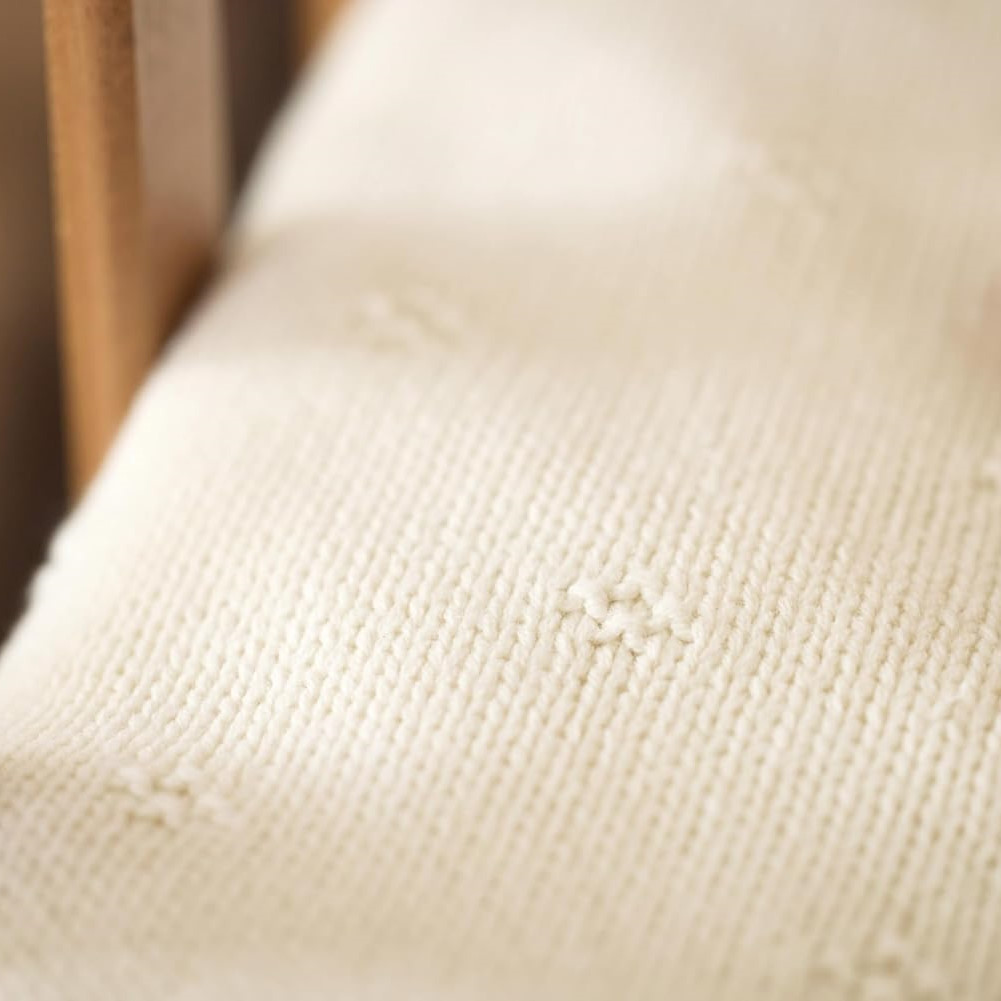 Babydecke Cosy Knit Ivory Velvet 4