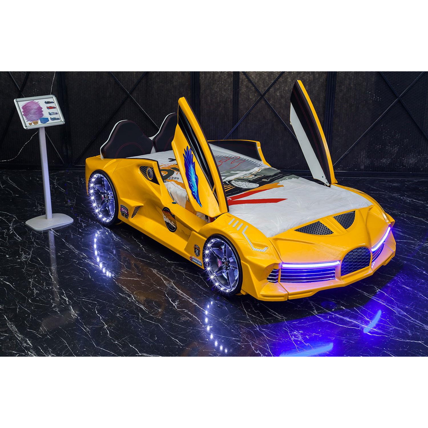 Autobett Speedster Gelb 7