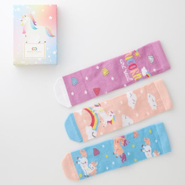 Socken Unicorn 3er Set 2-4 Jahre