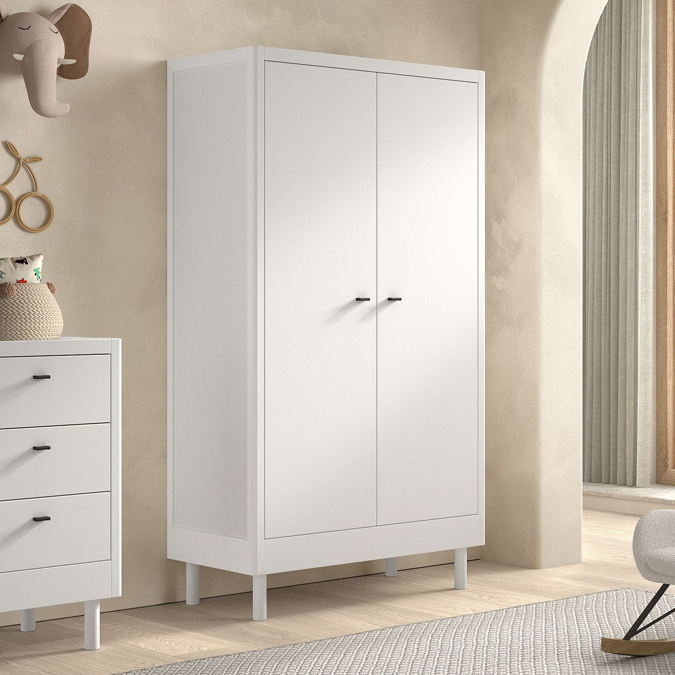 Kleiderschrank Forrest Weiss 2