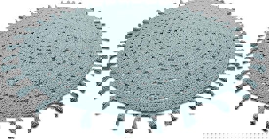 Häkelteppich Nila Mint 5