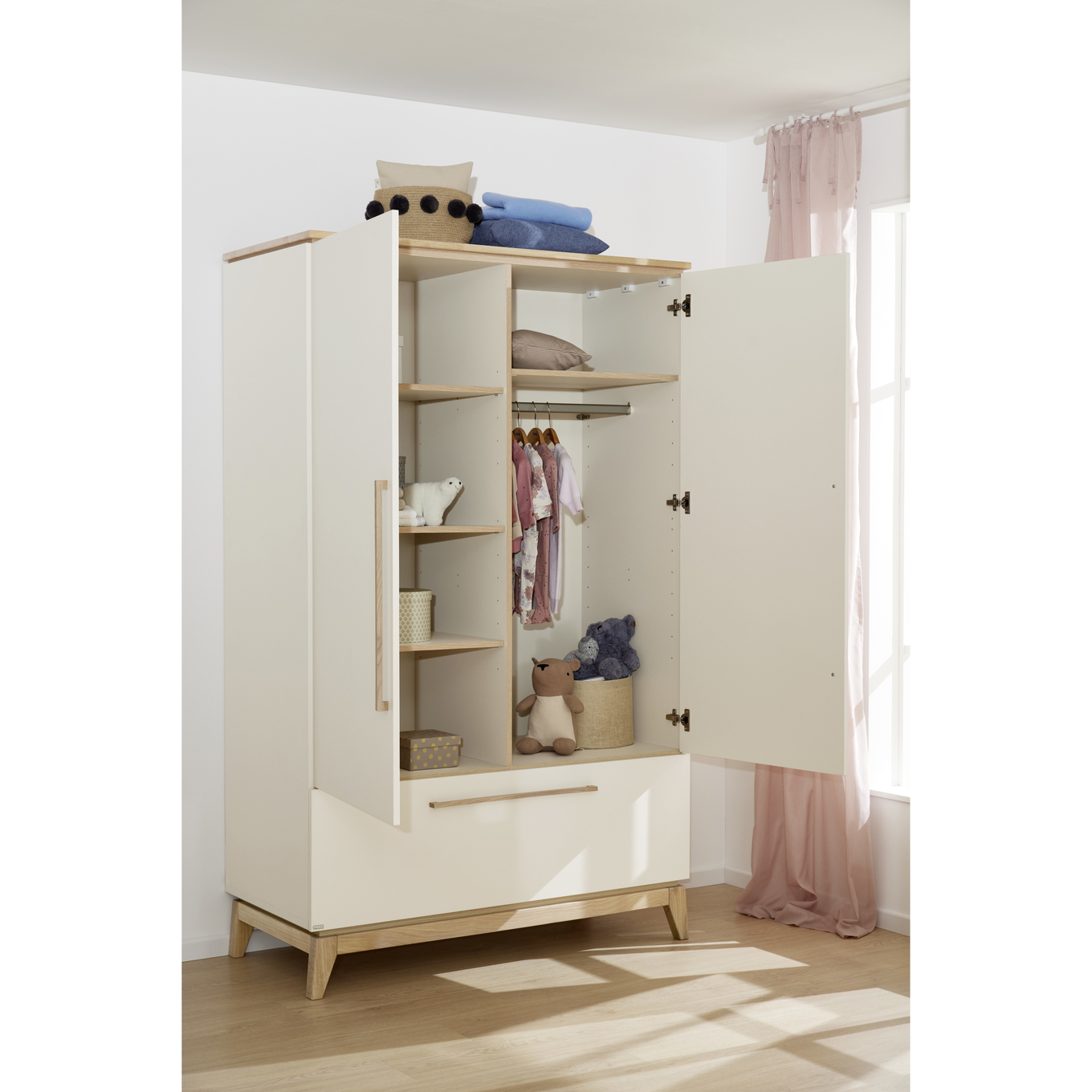 Kleiderschrank Stiene 2-türig 7