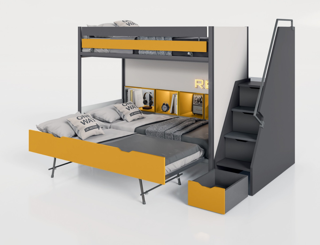 Etagenbett Sky mit Ausziehbett 3