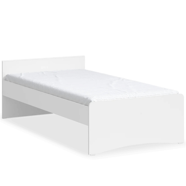 Bett White ohne Kopfteil, Standard, 100 x 200 cm