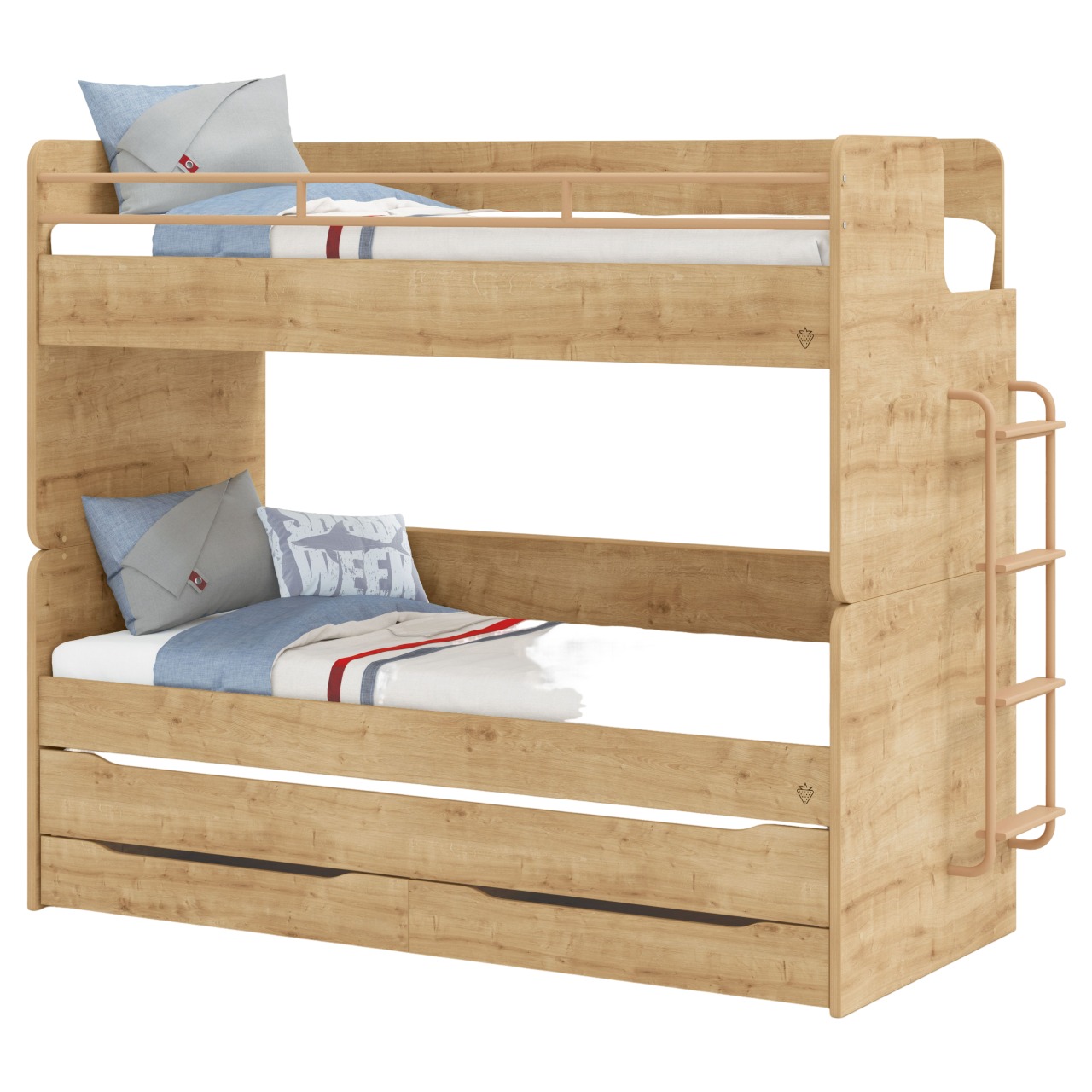 Hochbett Studio Set Holz, Set 1