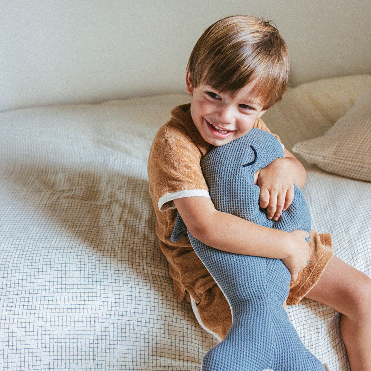 Bettbezug Wabi Sabi Blue Grid 150x200cm #2