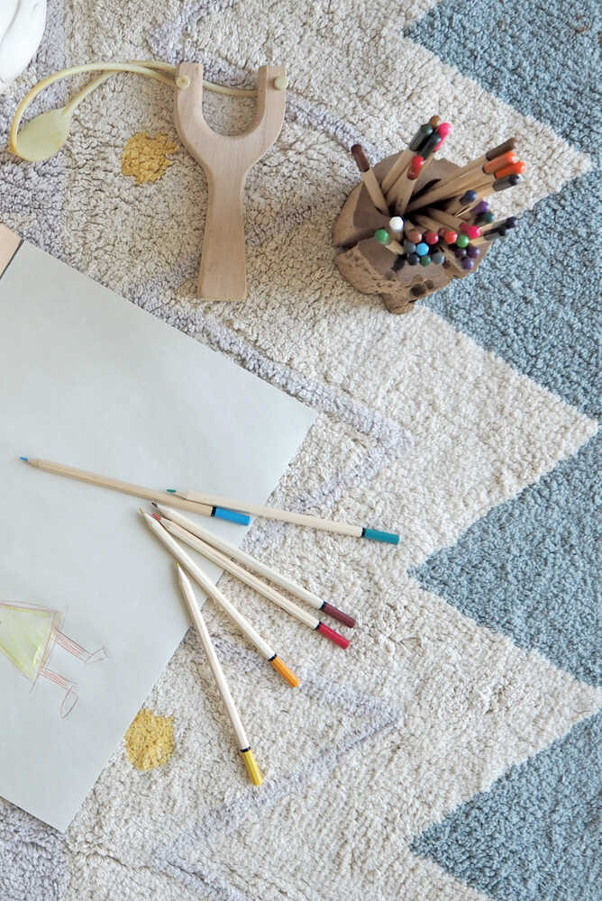 Teppich Azteca Blau, L 7