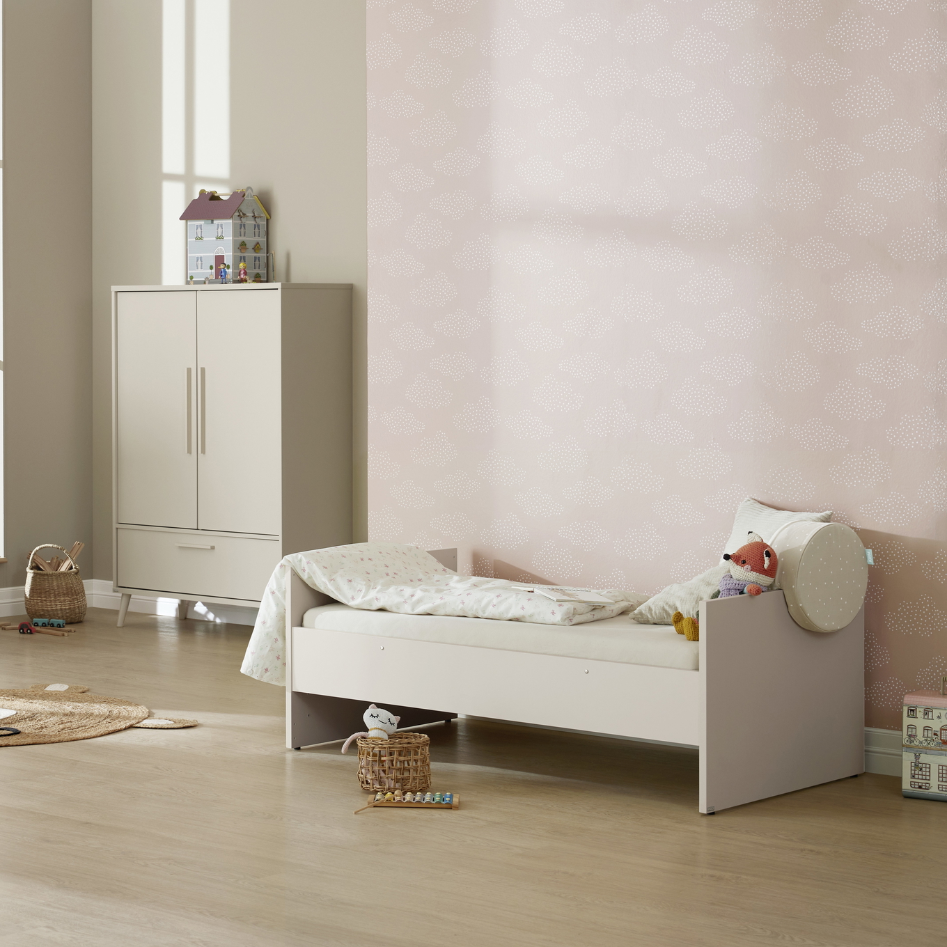 Bodenbett Little Snu 70 x 140 cm Beige 4