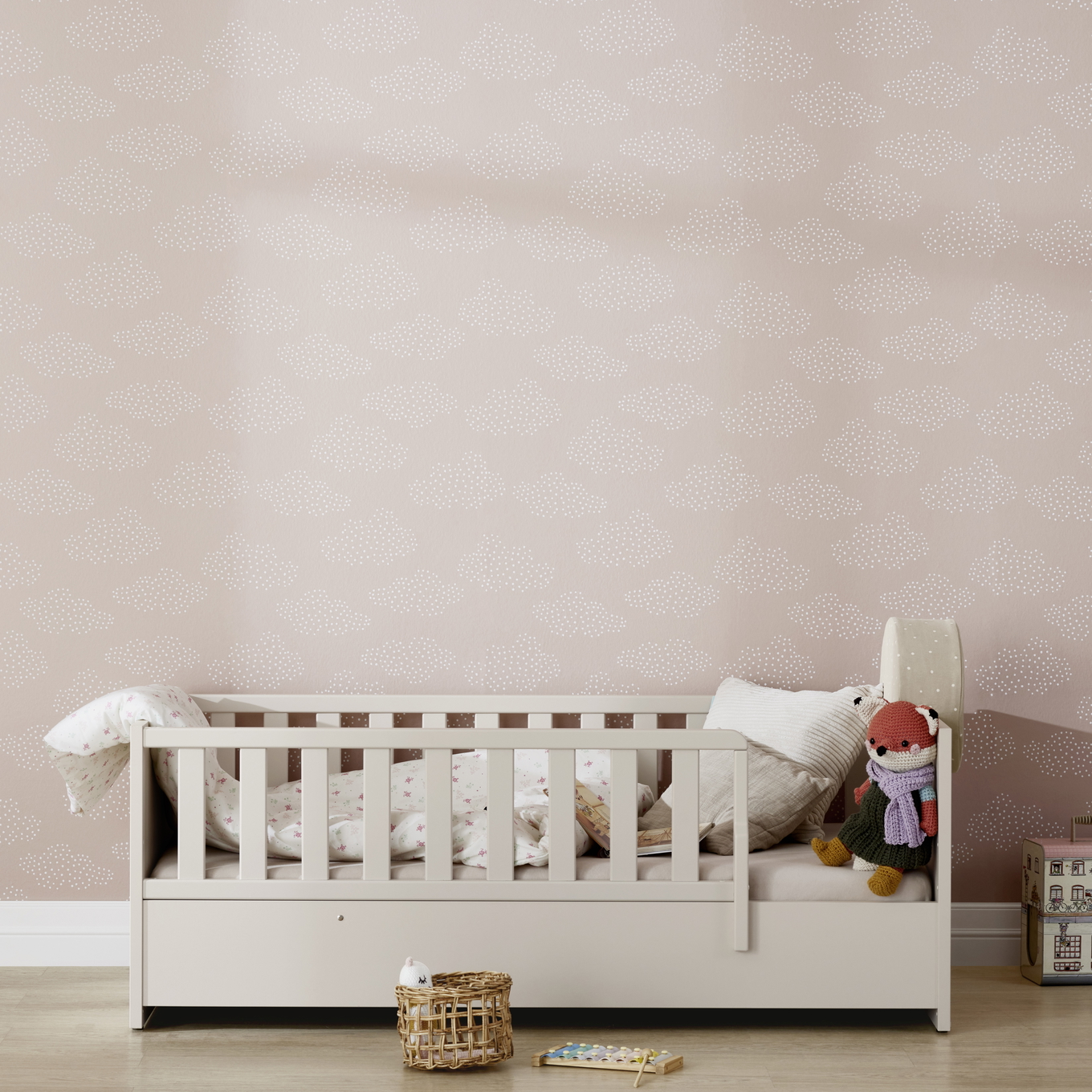 Bodenbett Little Snu 70 x 140 cm Beige 3