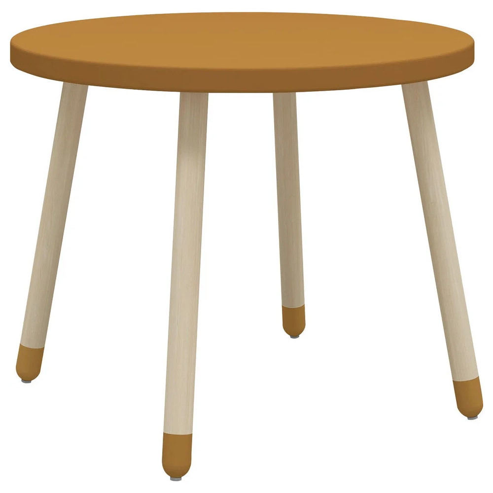 Kindertisch Dots Rund Senfgelb