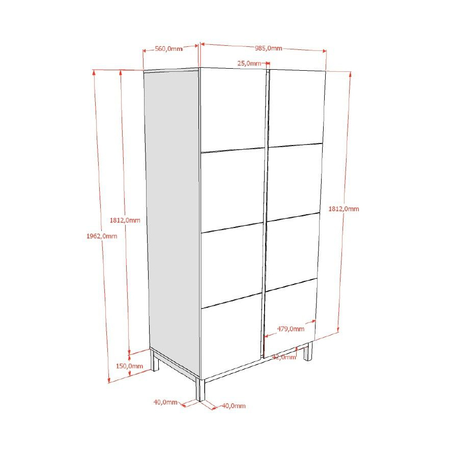 Kinderzimmer Eva 4-teilig Set B 11