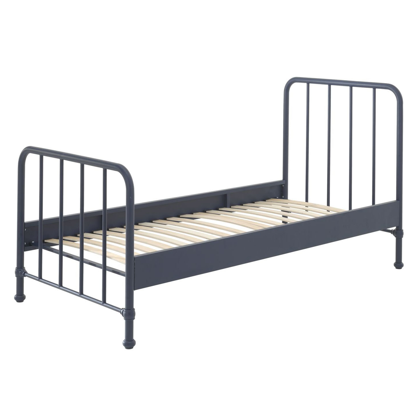 Metallbett Bronxx Blau 1