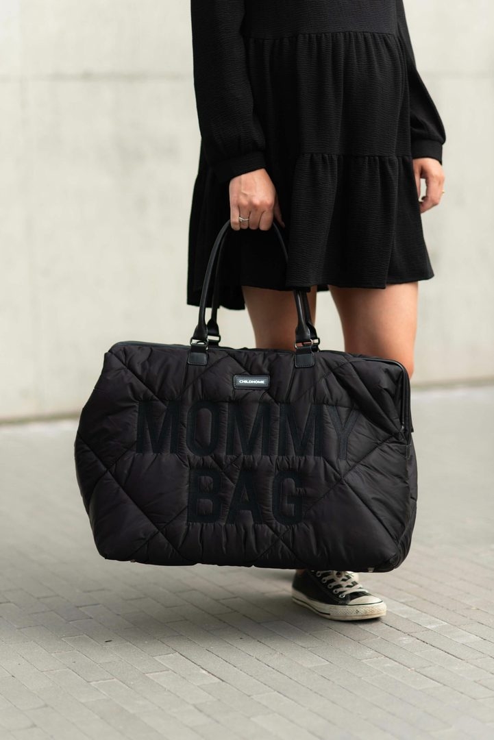 Mommy Bag Gesteppt Schwarz 16