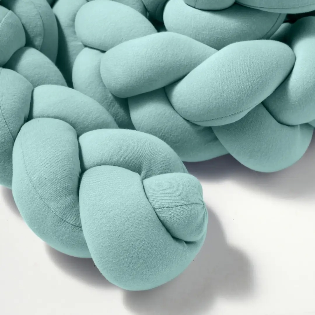 Bettschlange Geflochten Mint Jersey 6