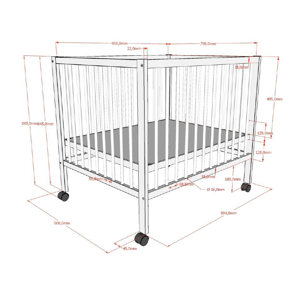 Laufgitter Dino Weiss 4