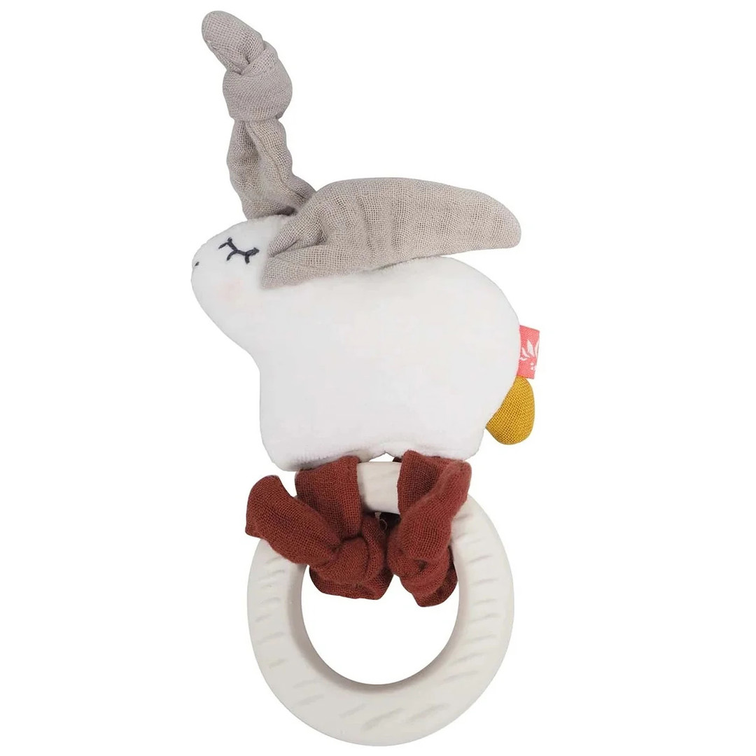 Beissring Hase mit Rassel 1