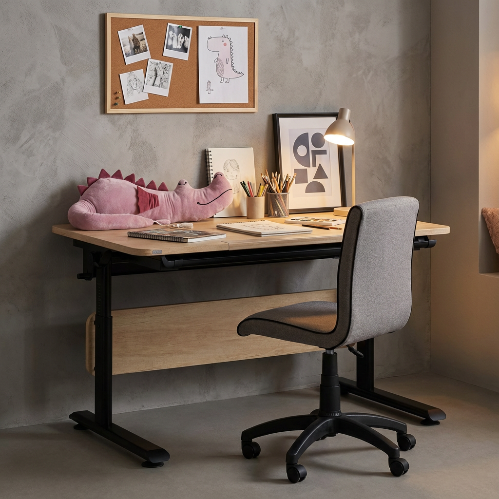 Schreibtisch Diego 120 Schwarz Braun 4