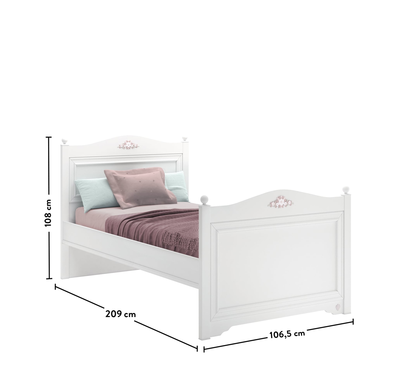 Bett Rustik Standard, 100 x 200 cm 3