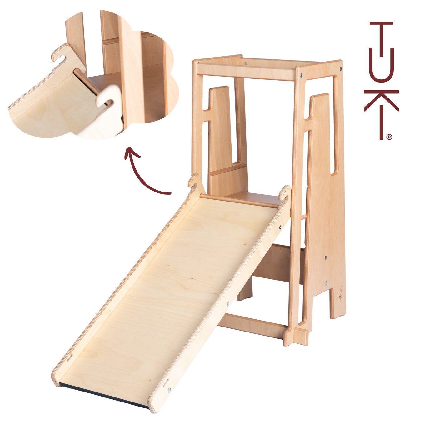 Rutsche mit Maltafel Tuki