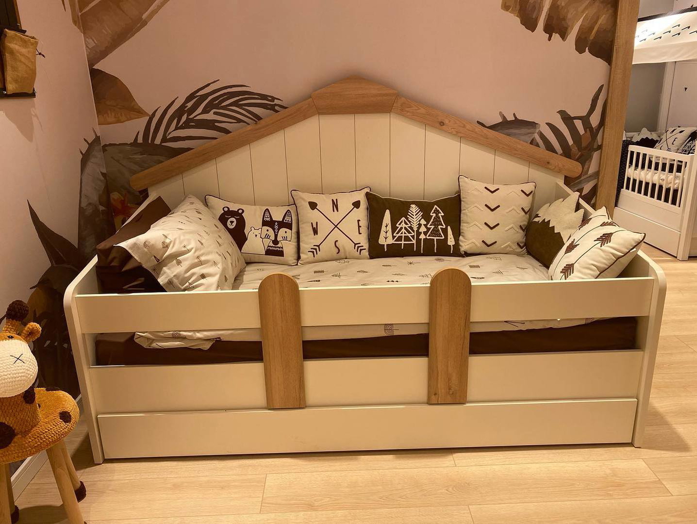 Hausbett Monte Holz, Weiss 3