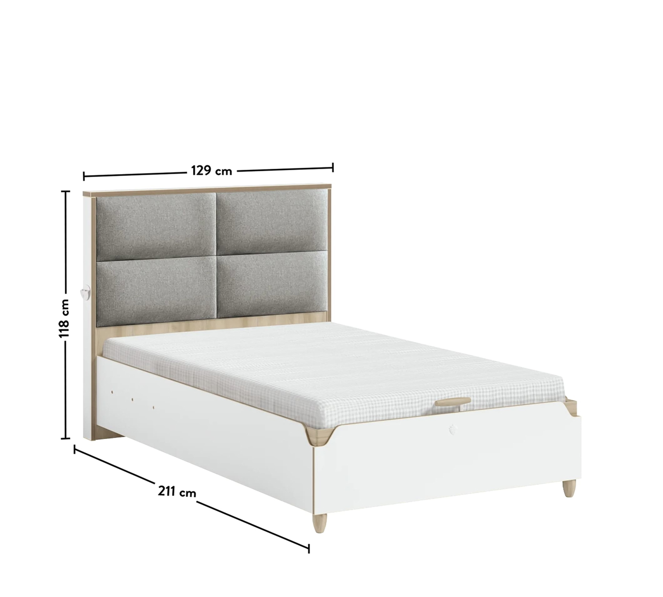 Bett Modera mit Stauraum, 120 x 200 cm 4